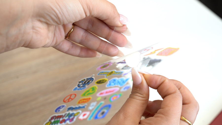 Step 2: Peel protective backing