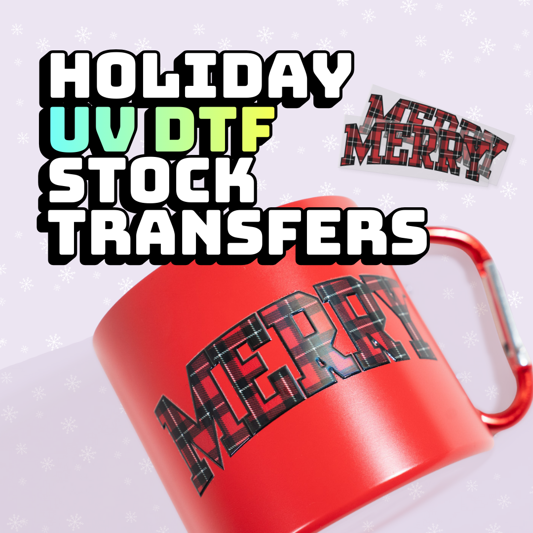 Holiday UV DTF Stock Single Image Transfers