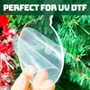 3" Clear Blank Acrylic Holiday Ornaments