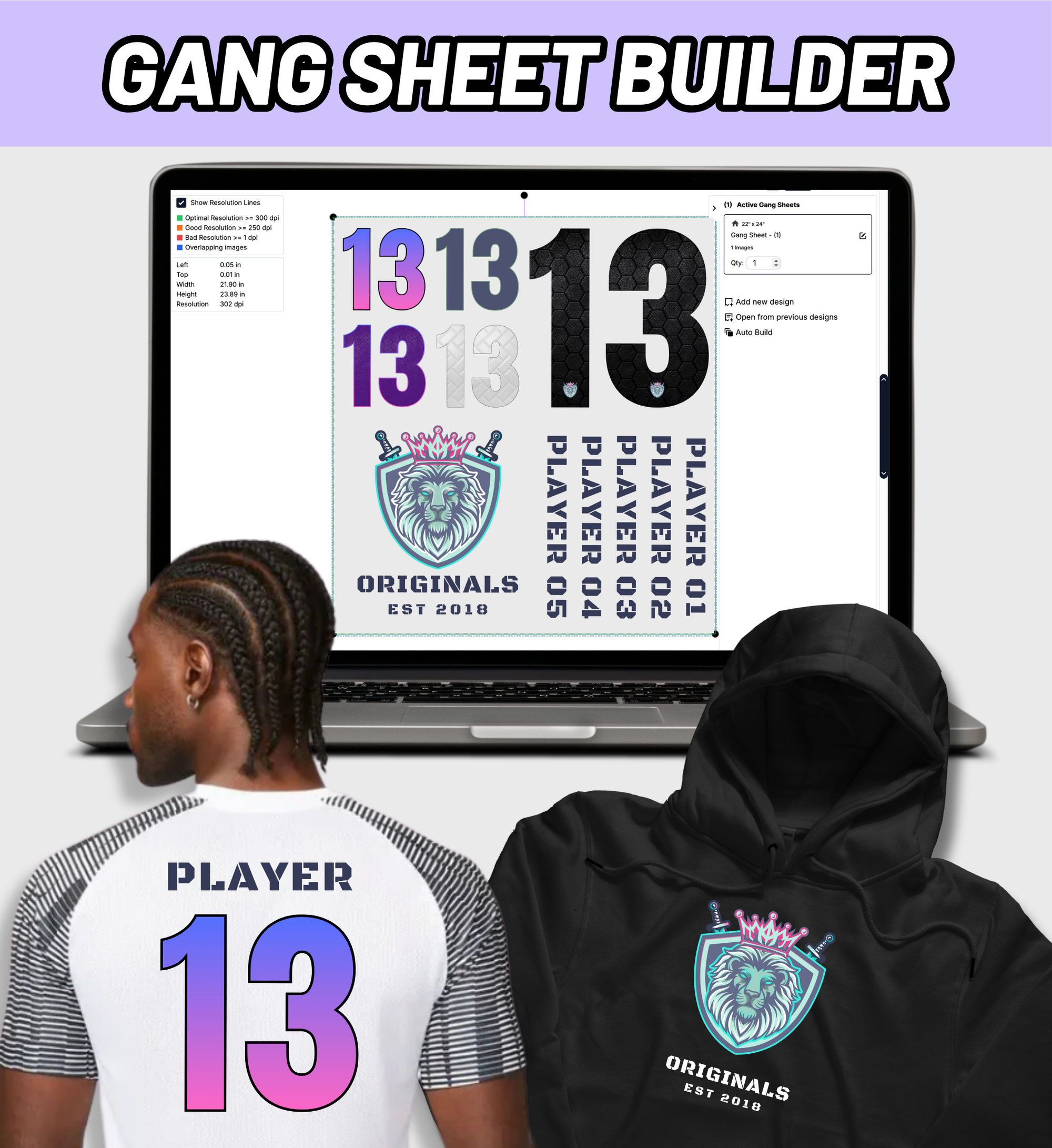 Build DTF Gang Sheet