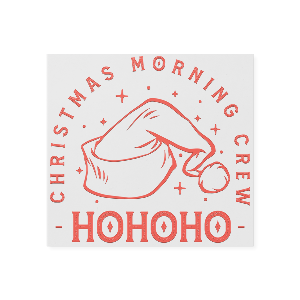 Christmas Morning Crew Elf Hat DTF Transfer