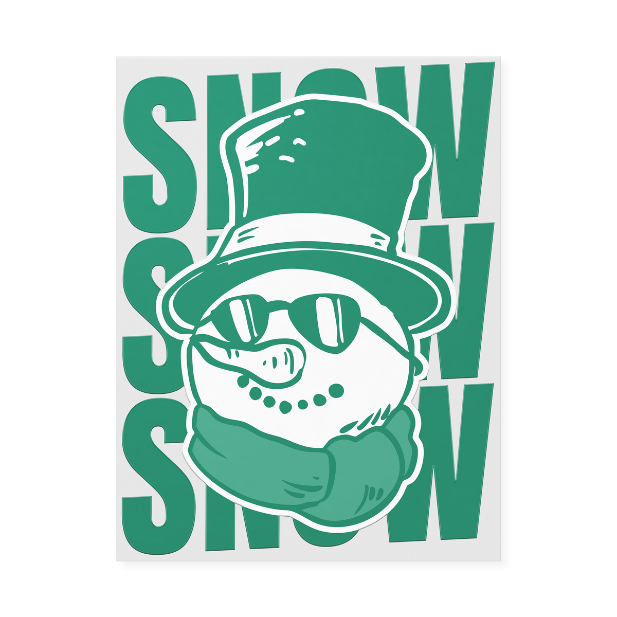 Cool Snowman DTF Transfer
