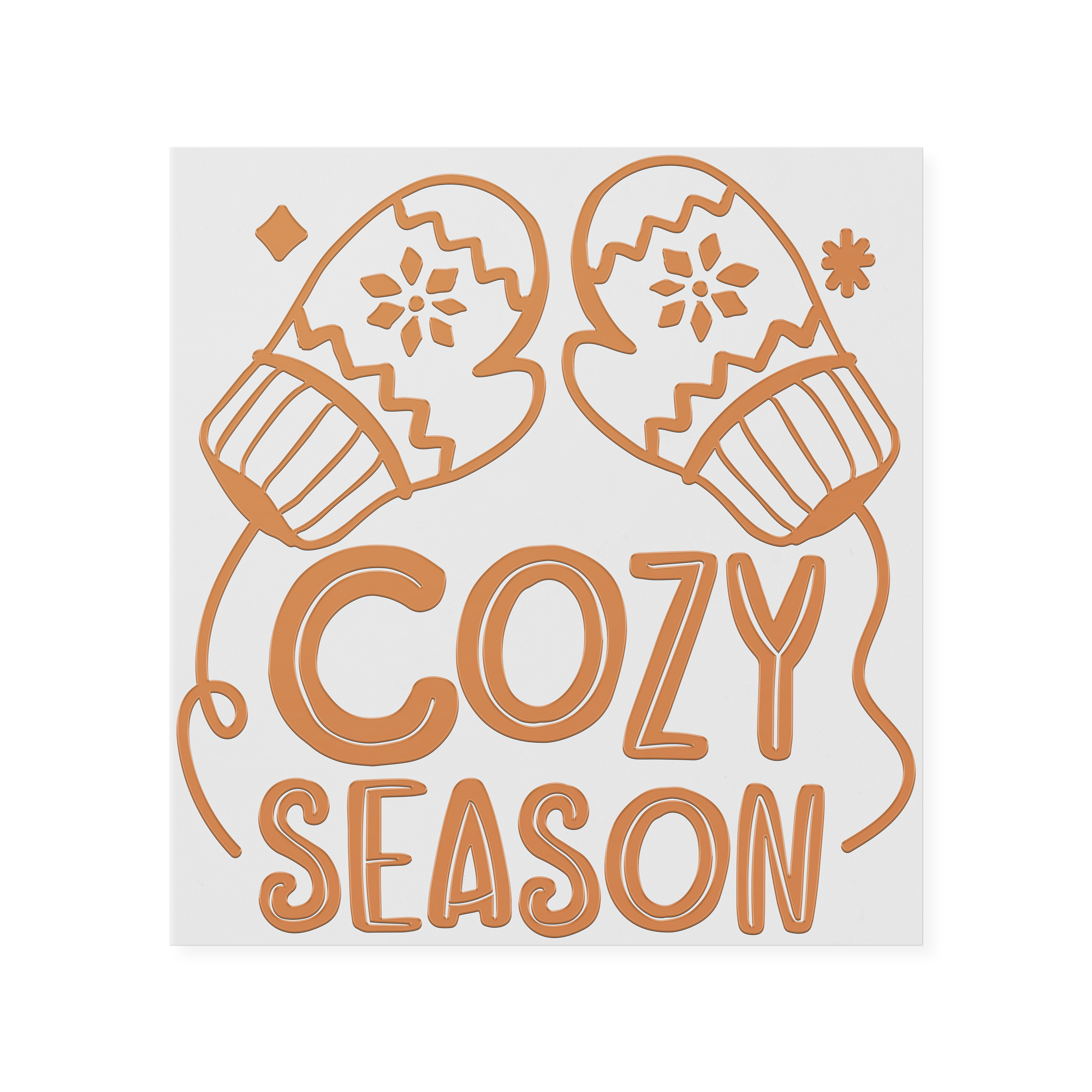 Cozy Season Mittens  UVDTF Transfer