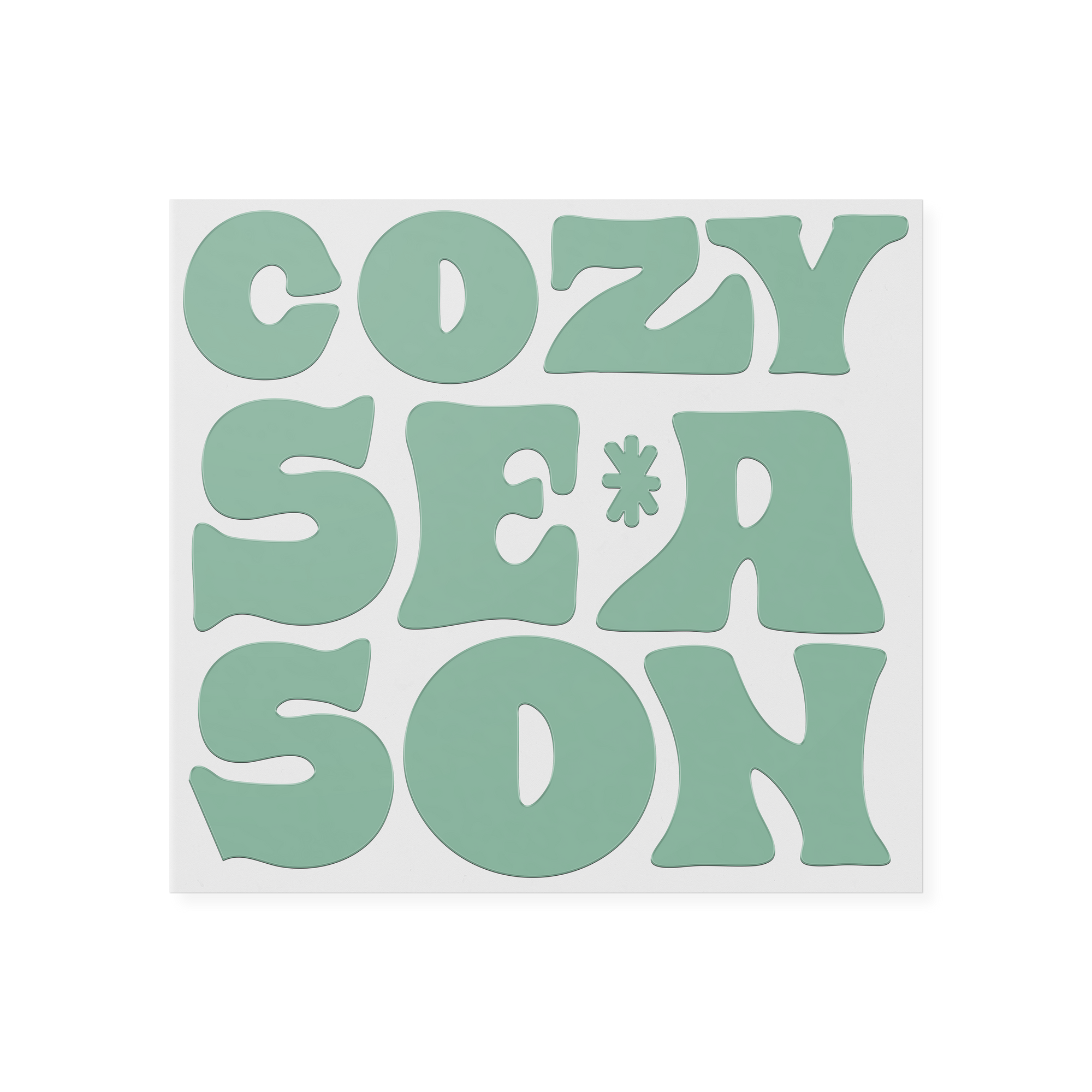 Cozy Season Sage Green  DTF Transfer