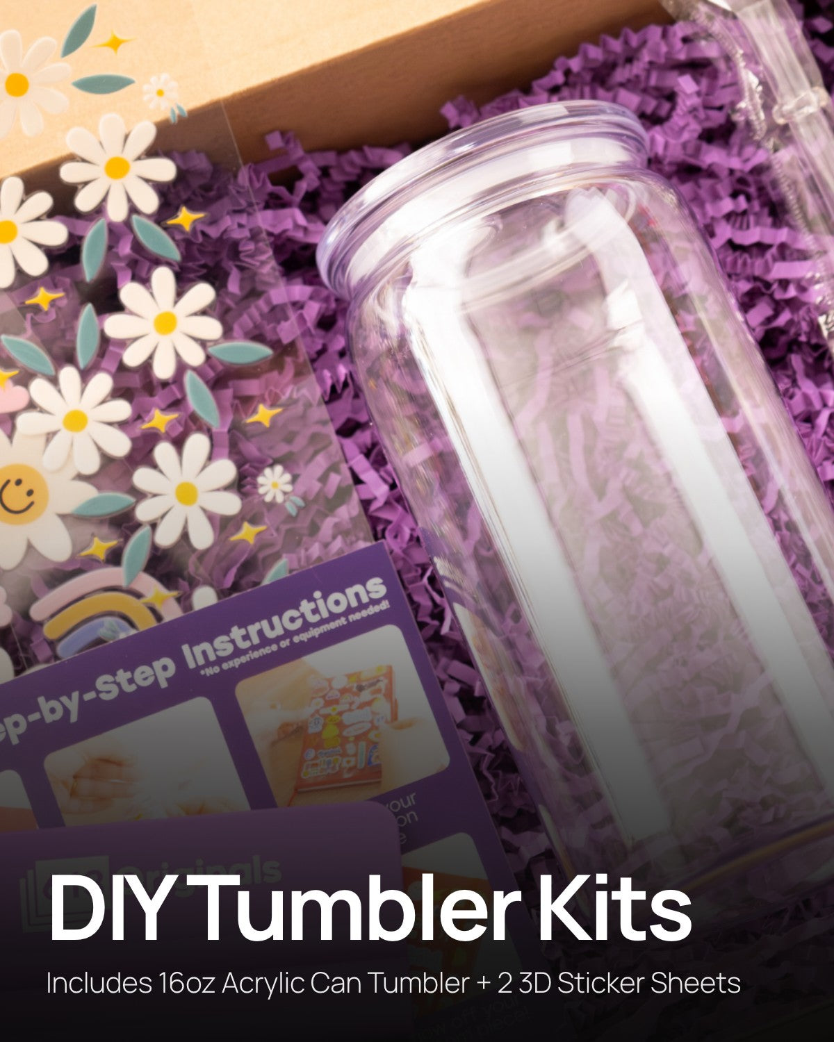 DIY Tumbler Kit with Transfer Stickers