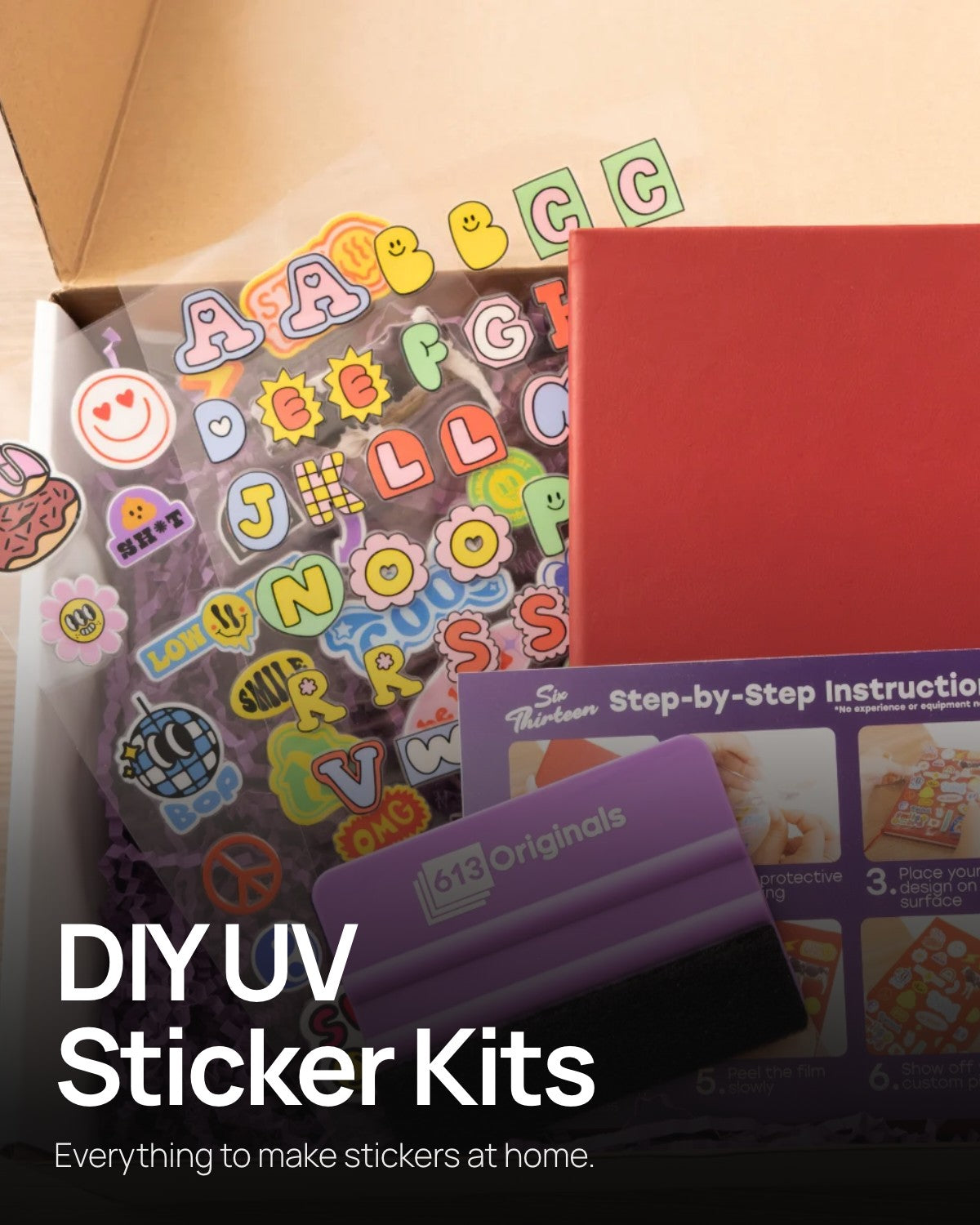 DIY Notebook Kit with Transfer Stickers