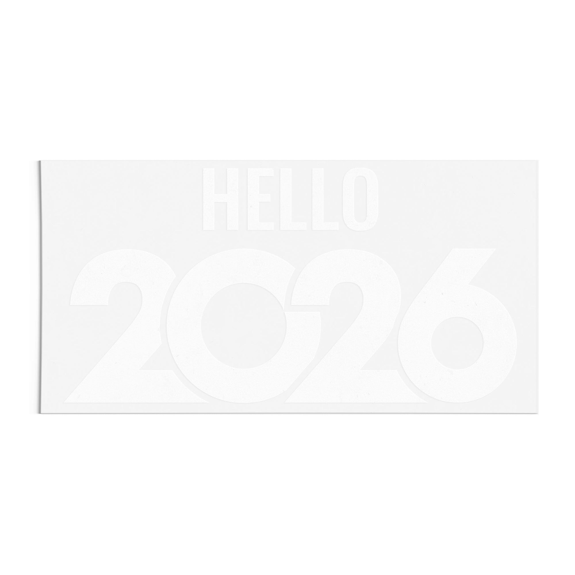 Hello 2026 Typography Design DTF Transfer