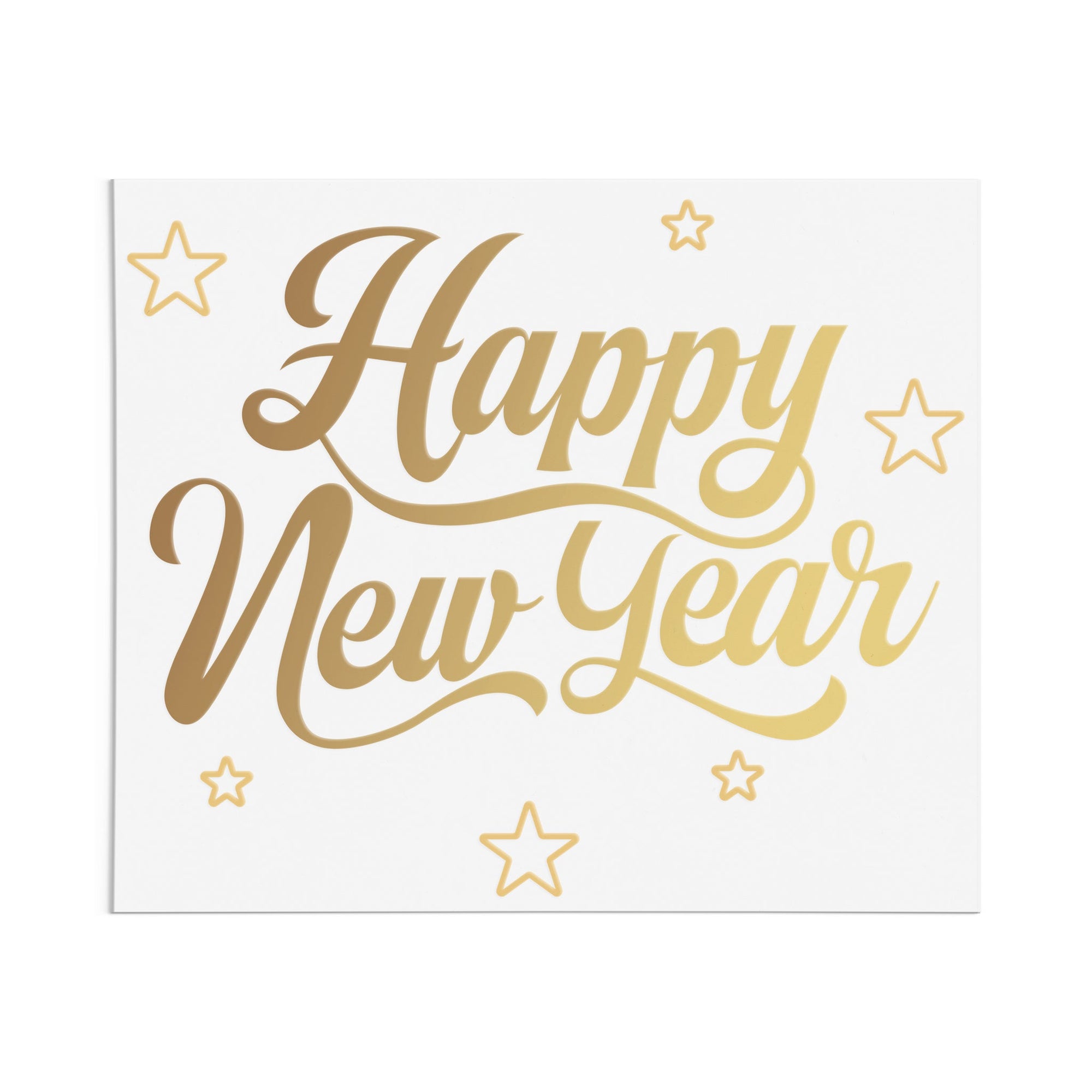 Happy New Year Script DTF Transfer