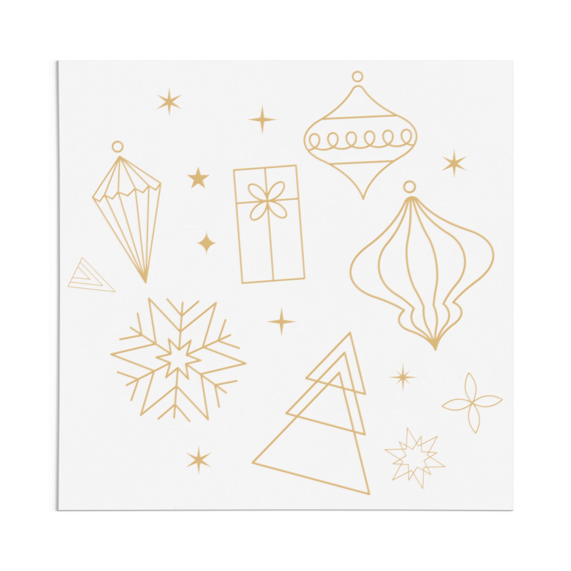 Stars and Ornaments DTF Transfer