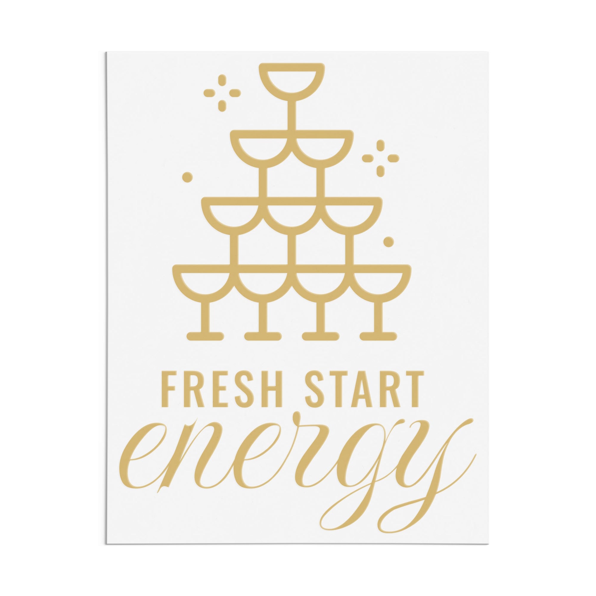 Fresh Start Energy Glass Tower DTF Transfer