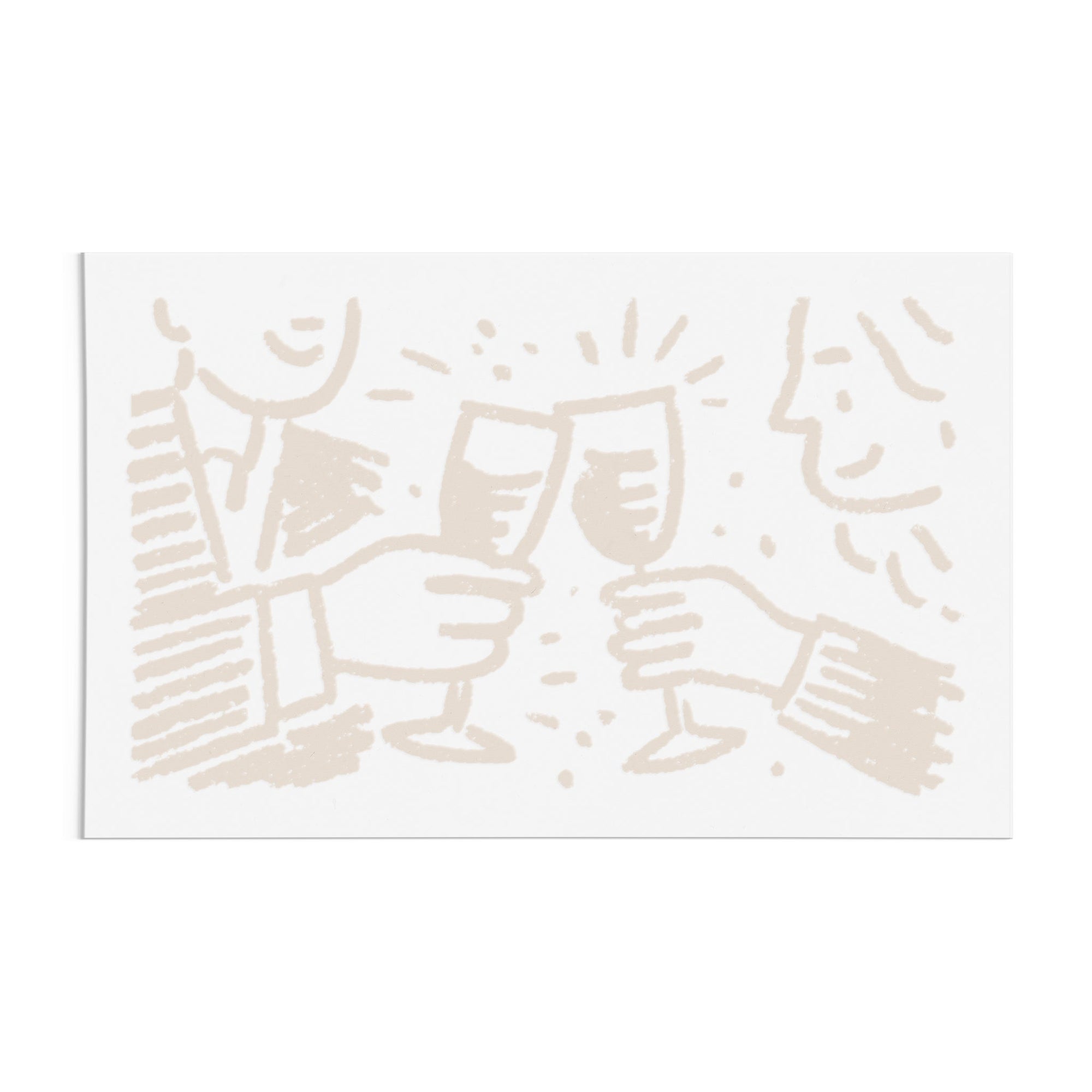 Cheers Illustration DTF Transfer