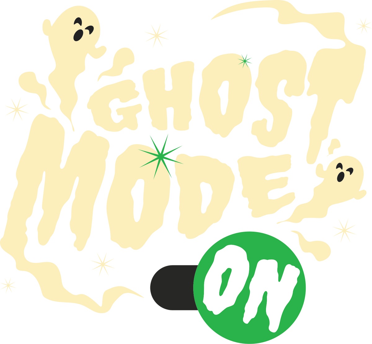 Ghost Mode On Direct to Film transfer design