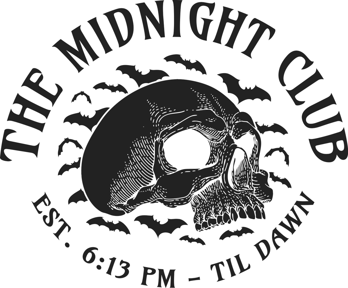 The Midnight Club Skull Direct to Film transfer design