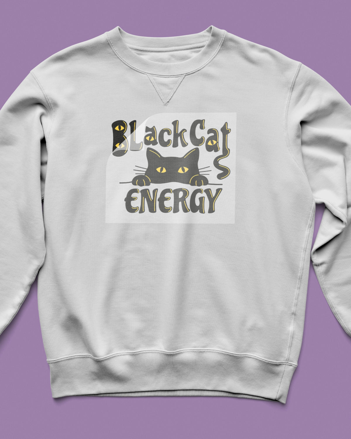 Black Cat Energy DTF Transfer
