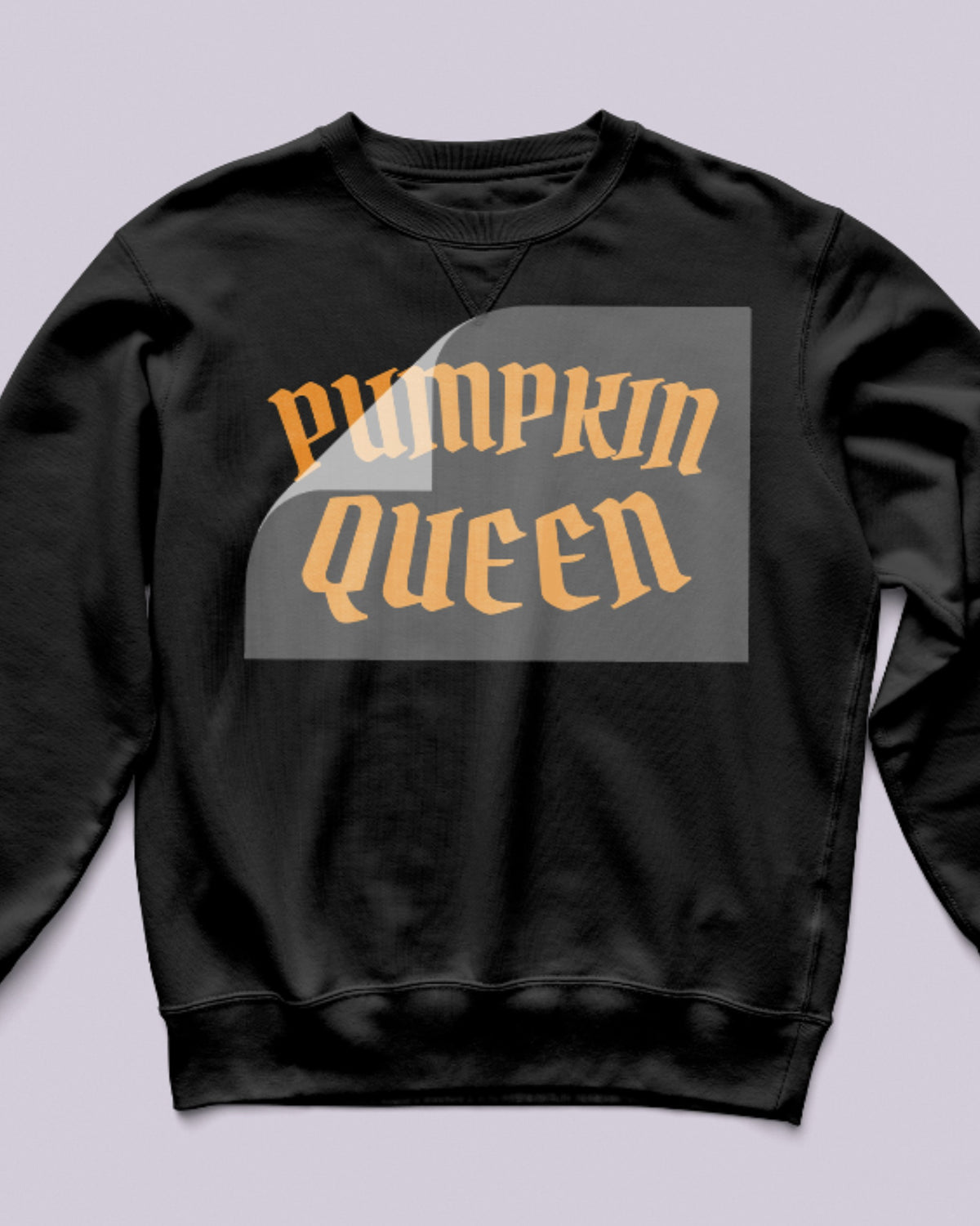 Pumpkin Queen Lettering DTF Transfer