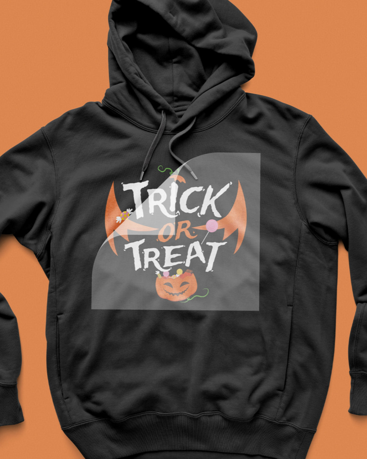 Trick or Treat Candy Bucket DTF Transfer