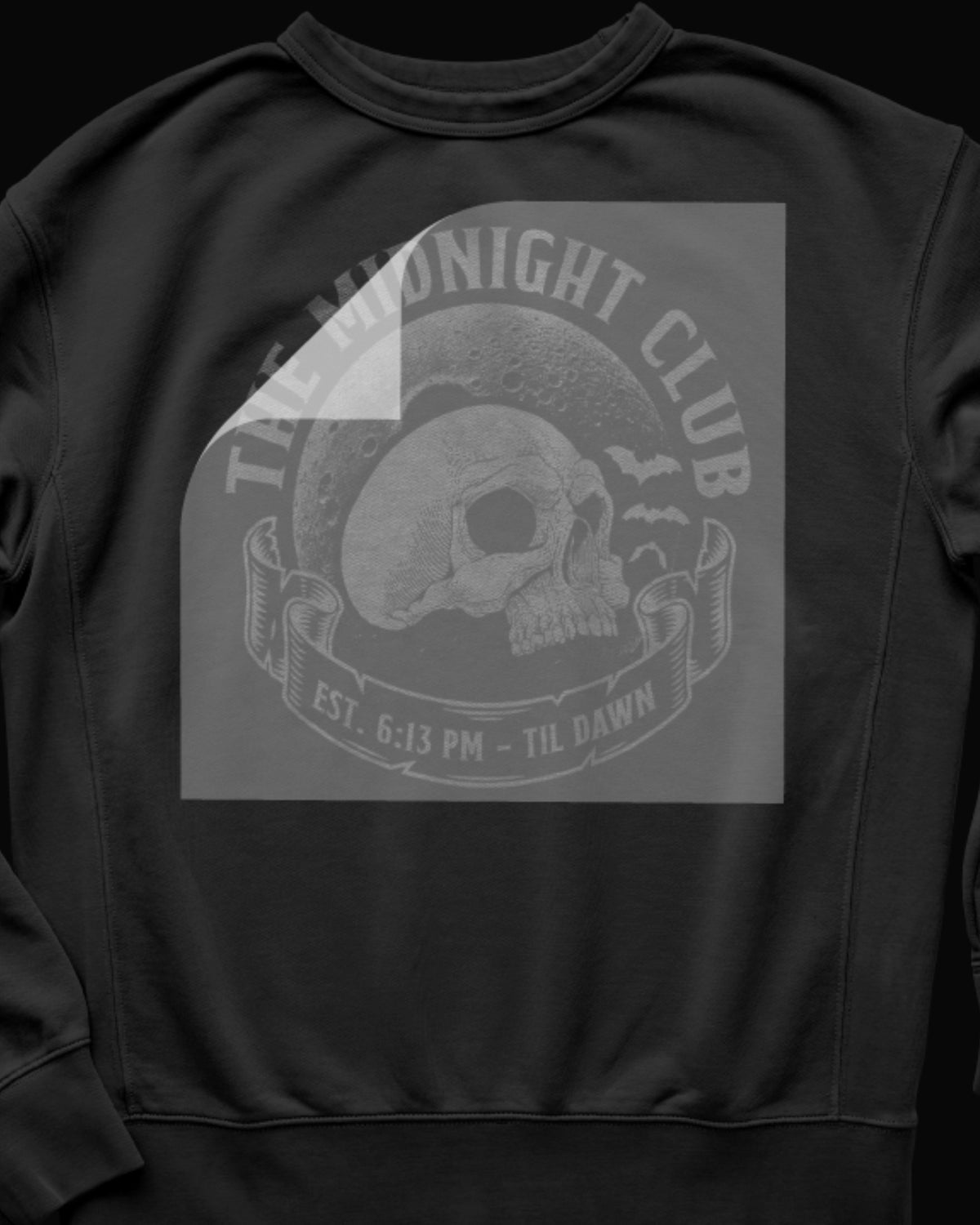 The Midnight Club Skull DTF Transfer