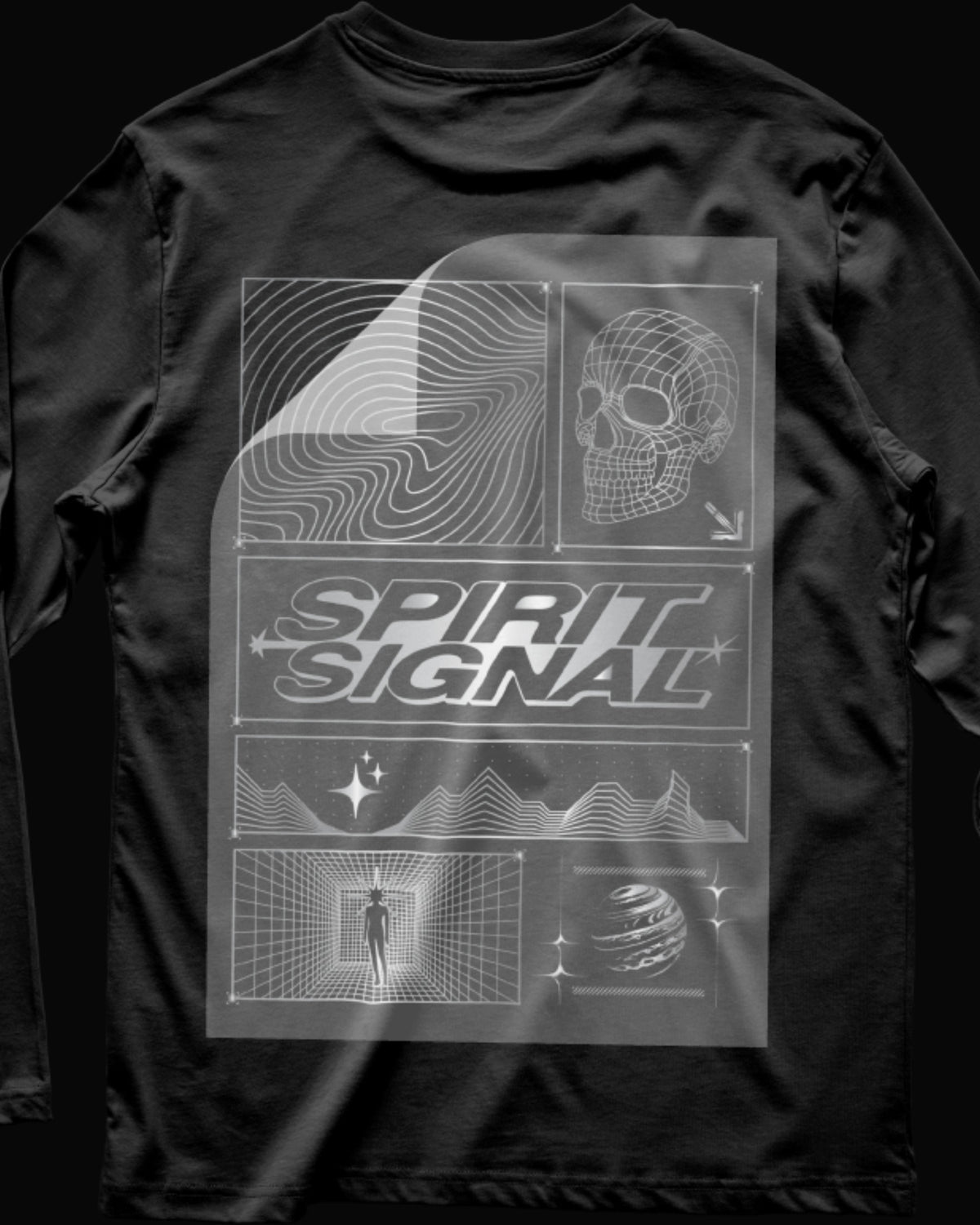 Spirit Signal Retro Grid DTF Transfer