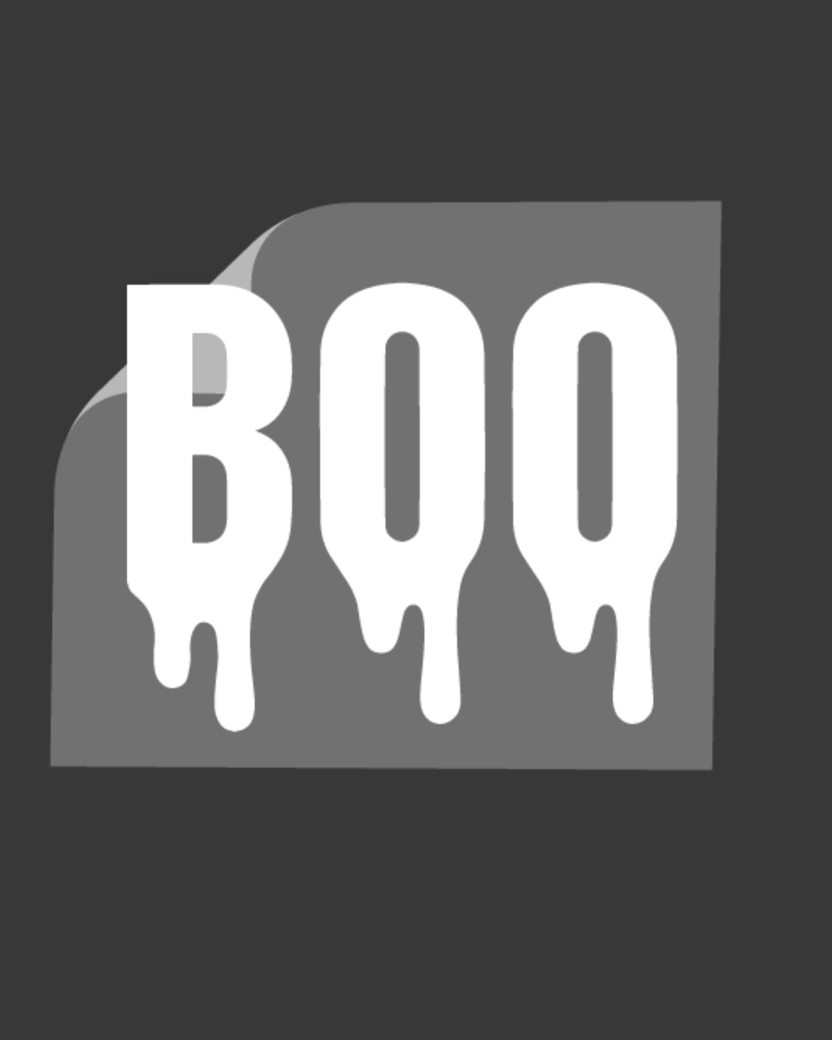 Boo Drip Lettering DTF Transfer