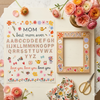 Floral Botanical Mother's Day UV DTF Sticker Sheet
