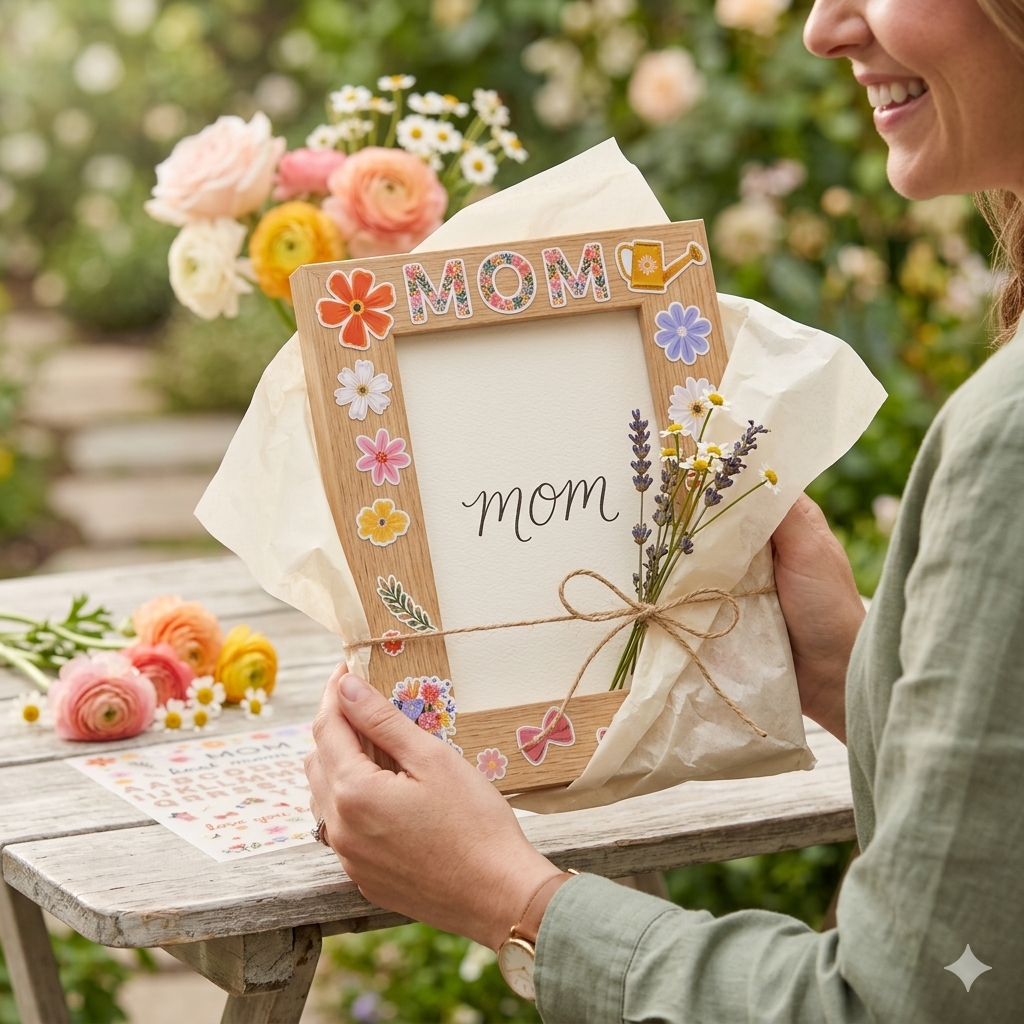 Floral Botanical Mother's Day UV DTF Sticker Sheet