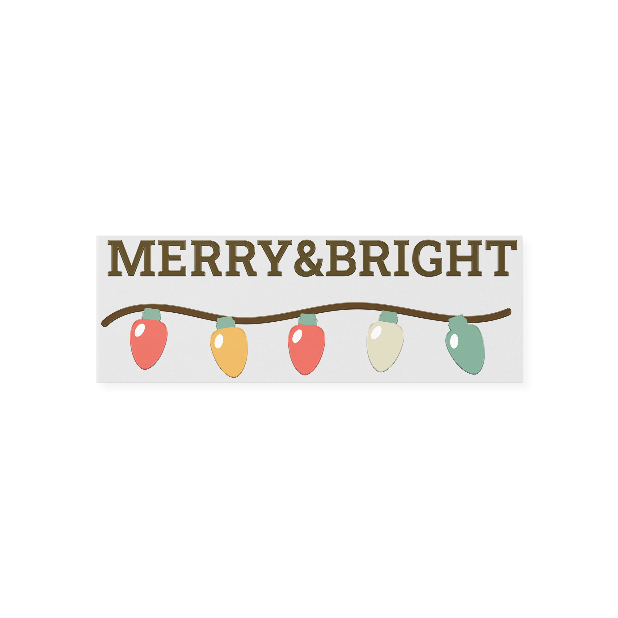 Lights Merry & Bright  UVDTF Transfer