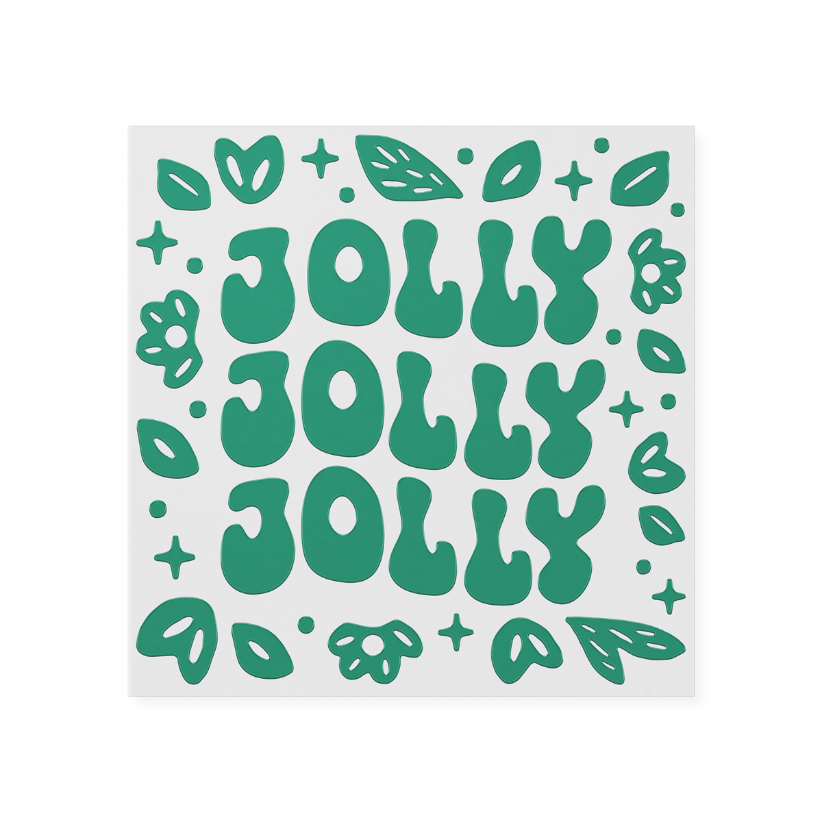 Jolly Leaves & Mistletoe DTF Transfer