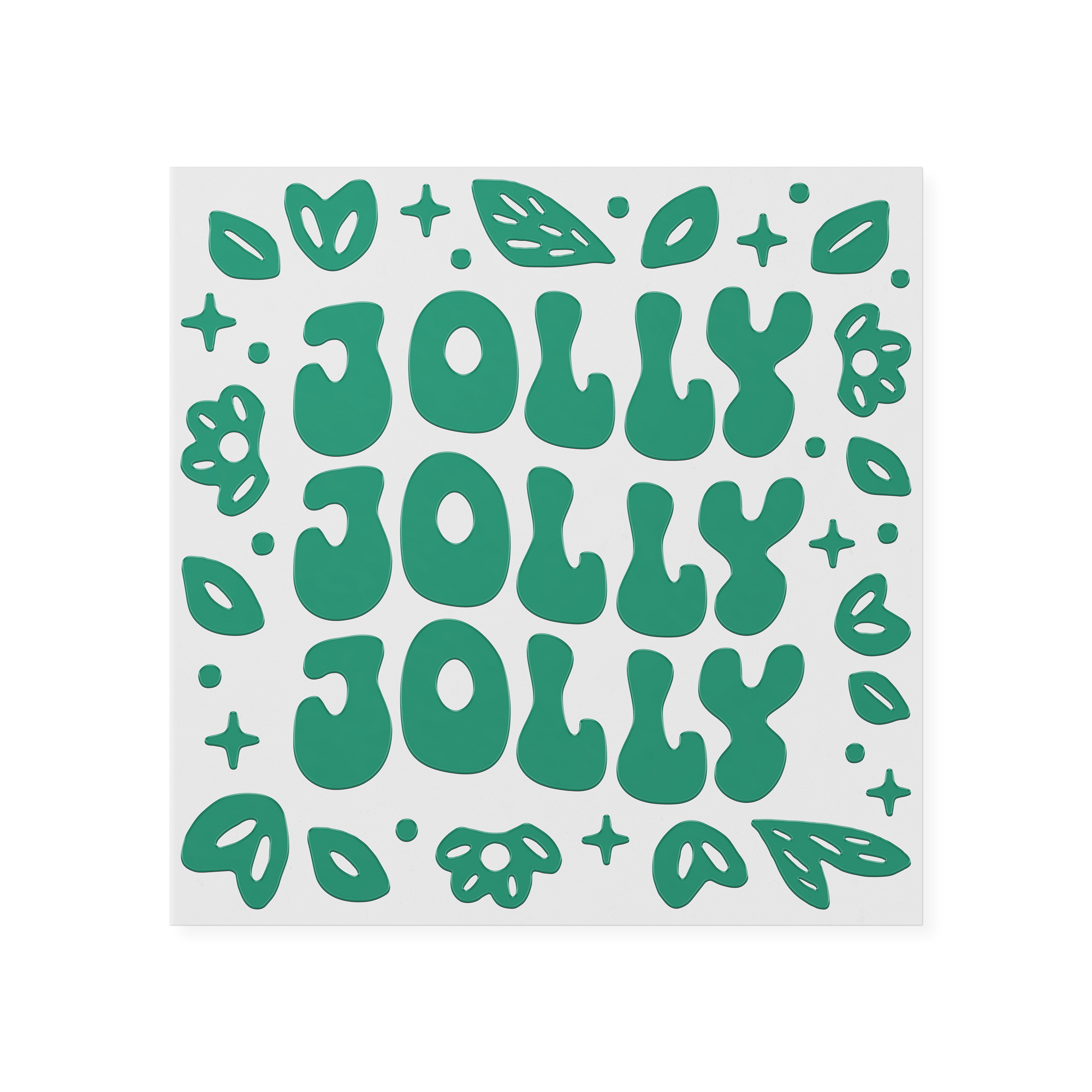 Jolly Leaves & Mistletoe  UVDTF Transfer