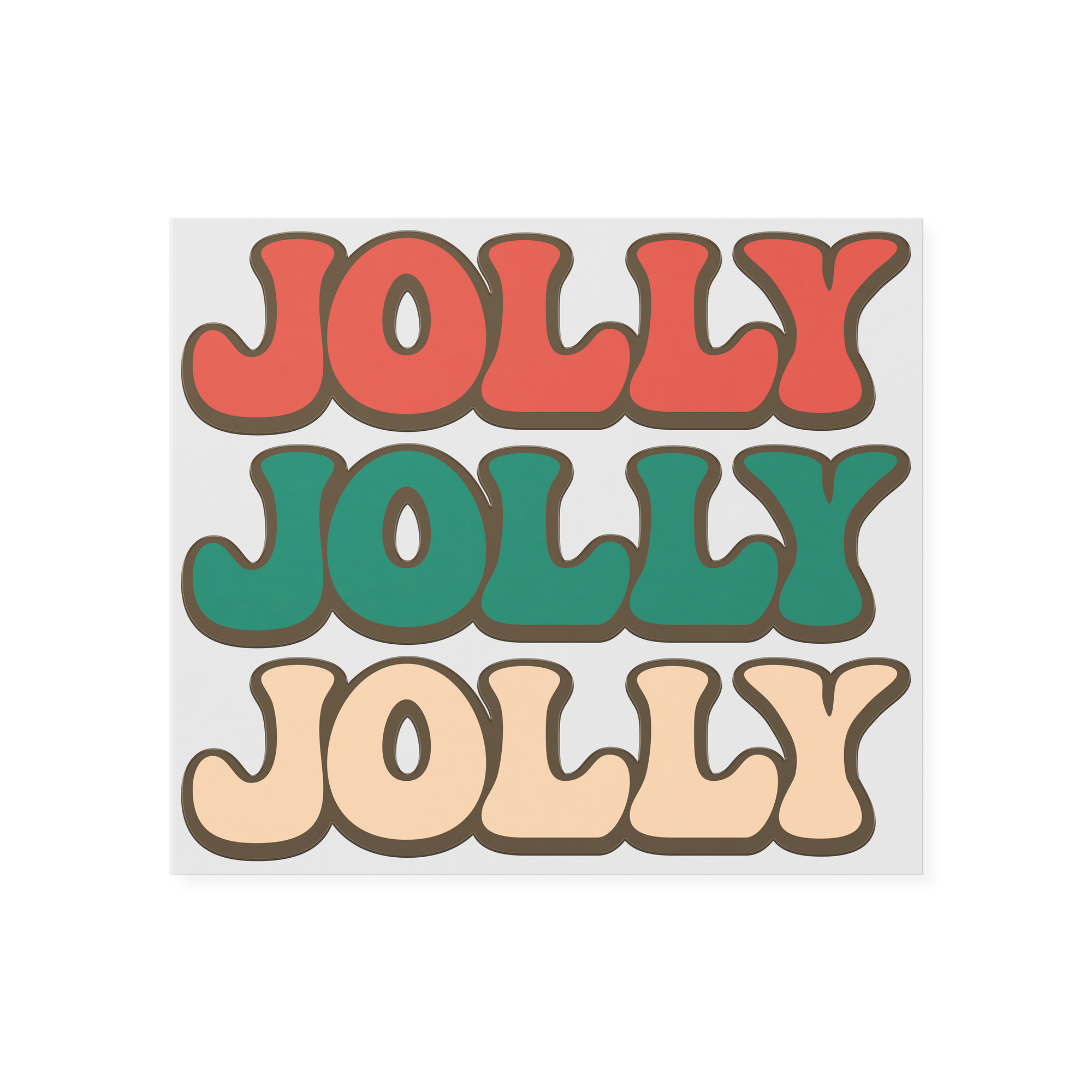 Jolly Red, Green, & White  UVDTF Transfer