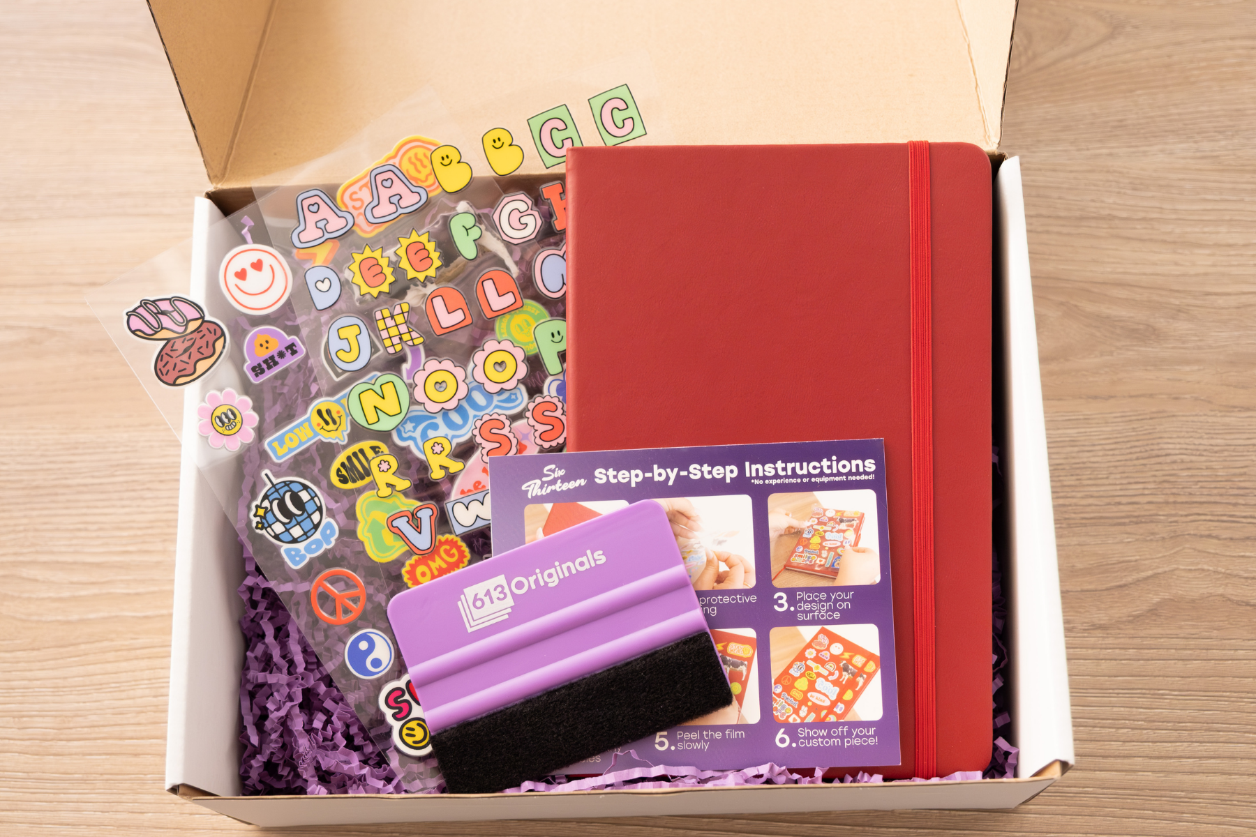 UV DTF Notebook Kit with Transfer Stickers
