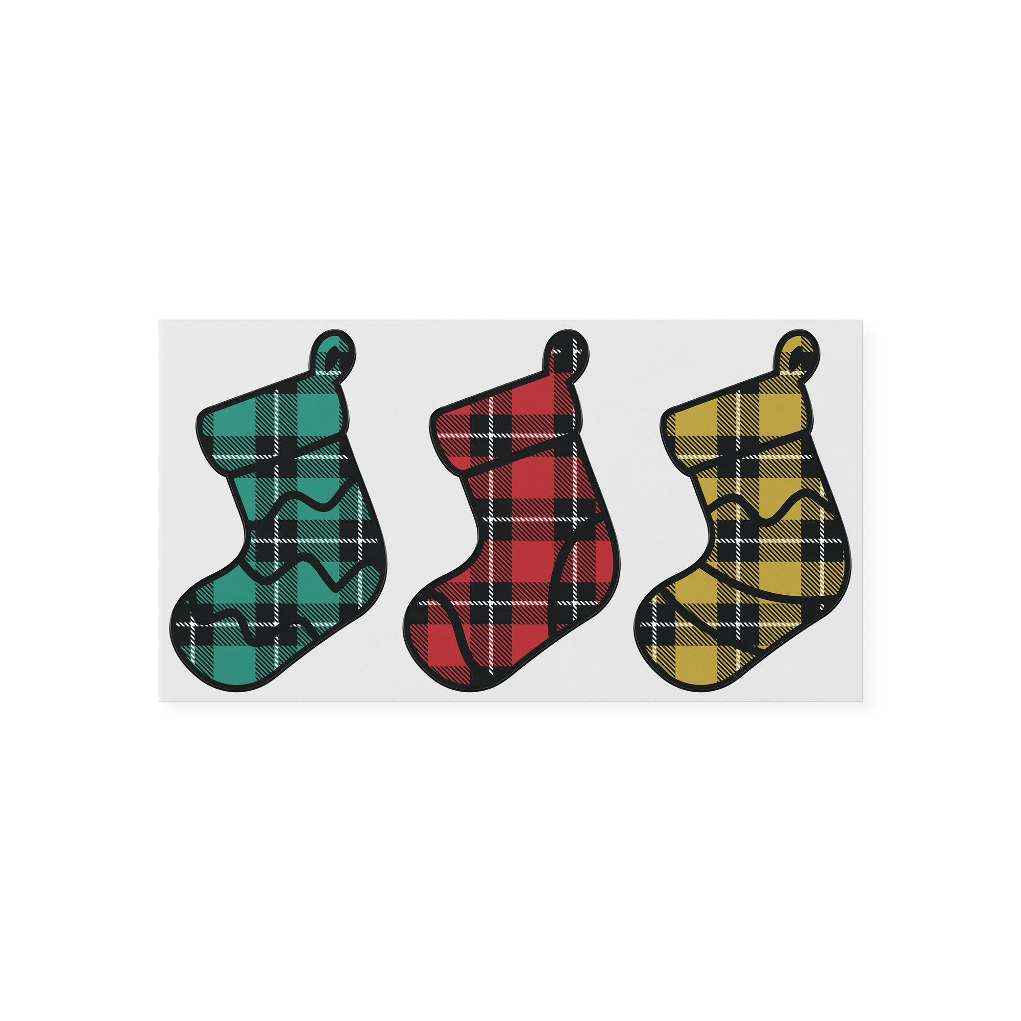 Plaid Stockings  UVDTF Transfer