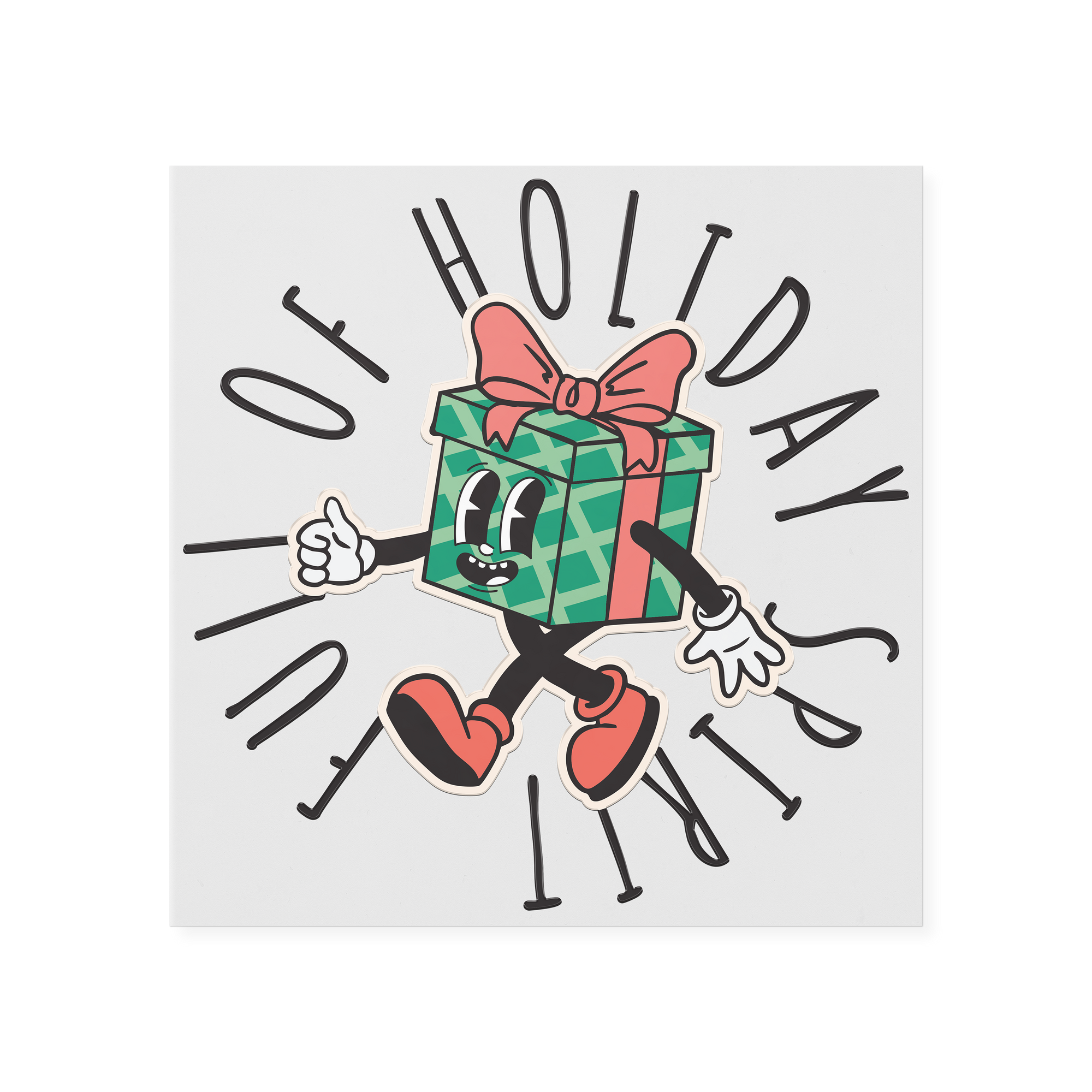 Present Mascot Full of  Spirit  DTF Transfer