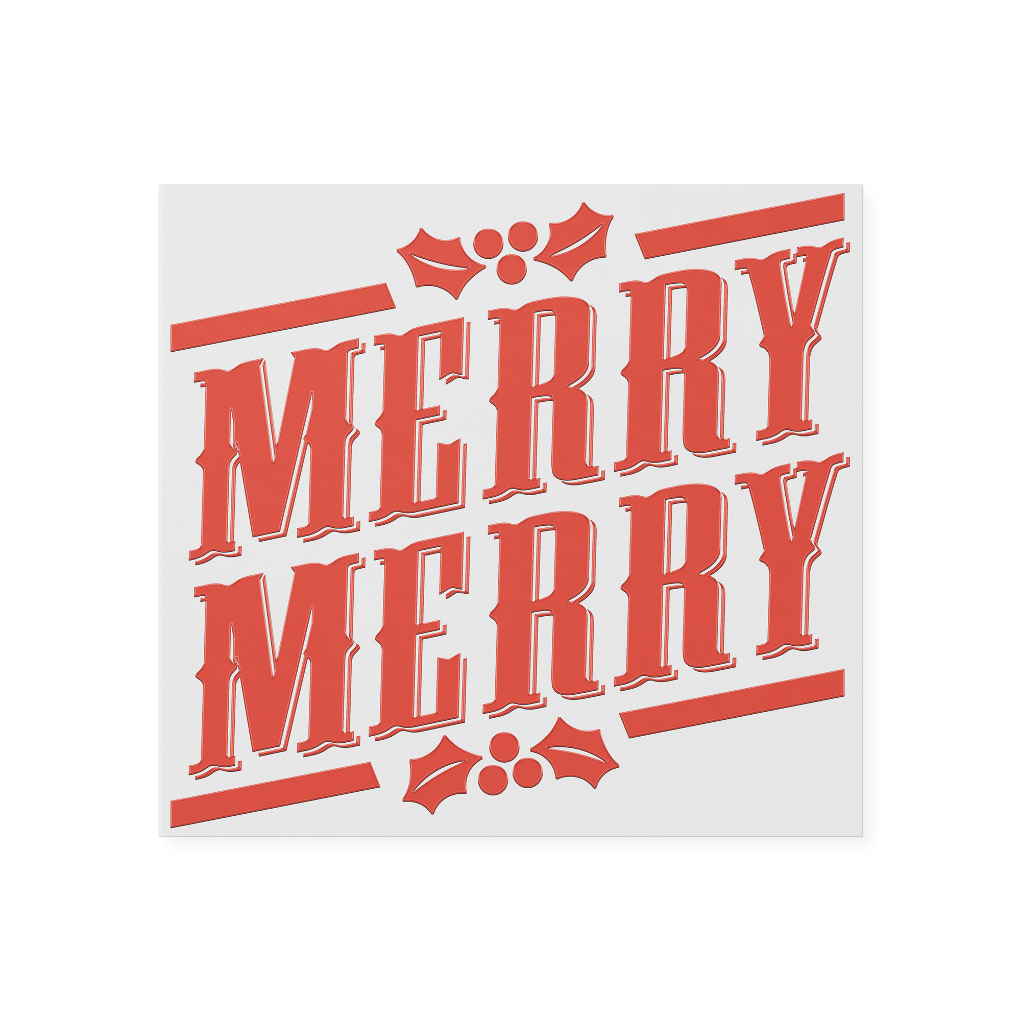 Retro Merry  UVDTF Transfer