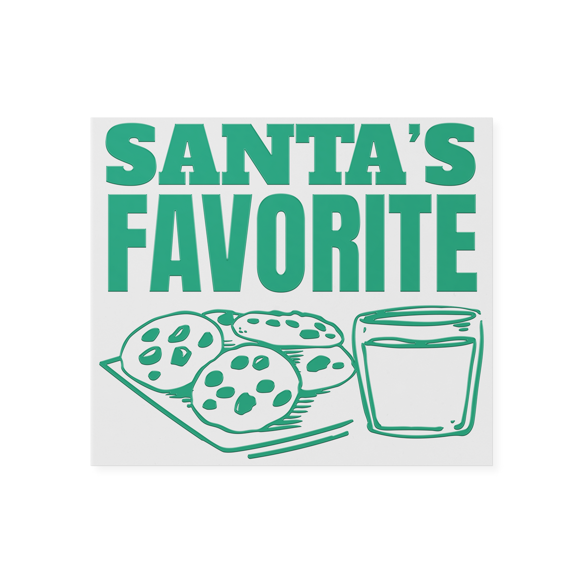 Santas Favorite Cookies DTF Transfer