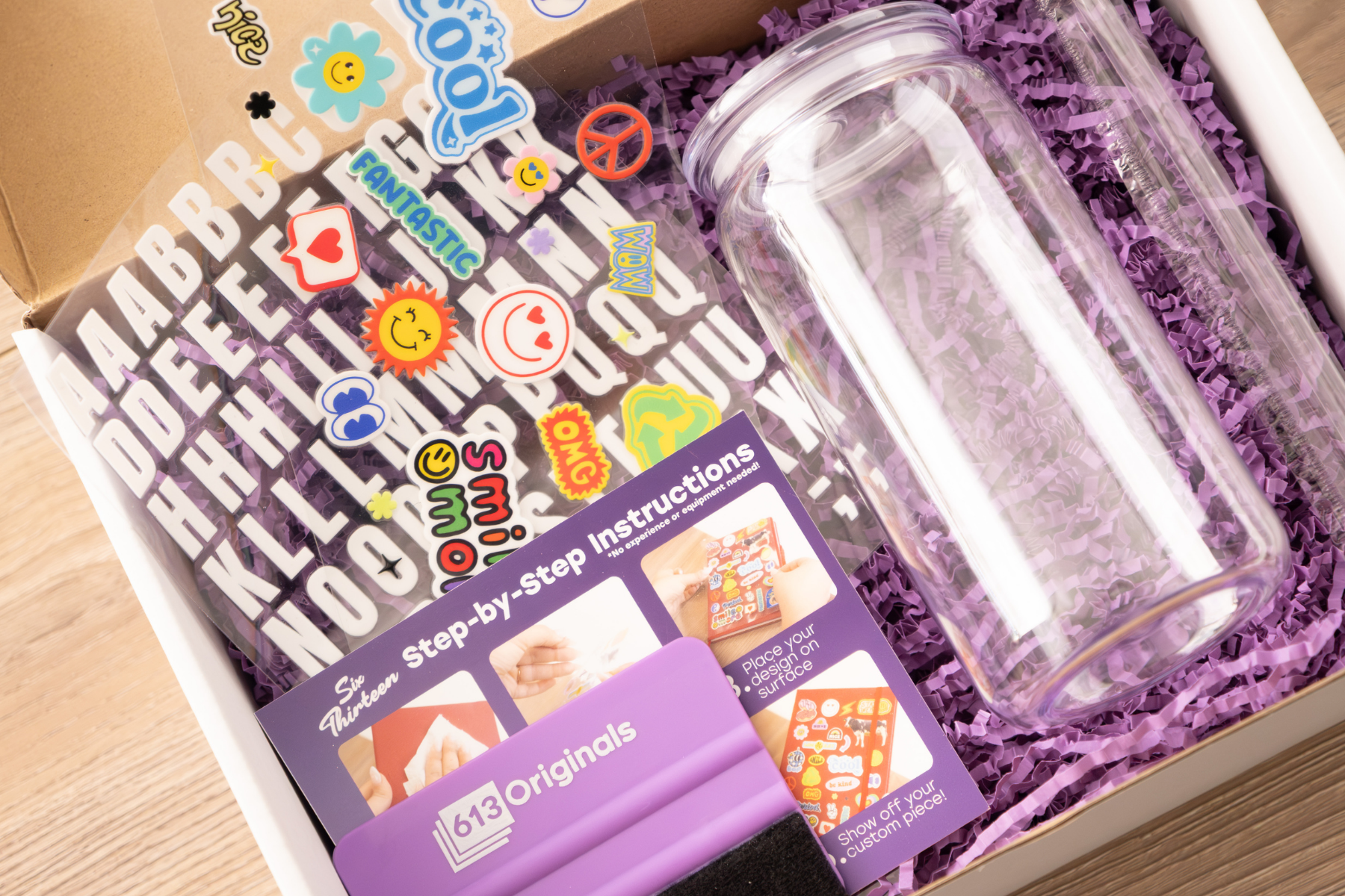DIY Tumbler Kit with Transfer Stickers