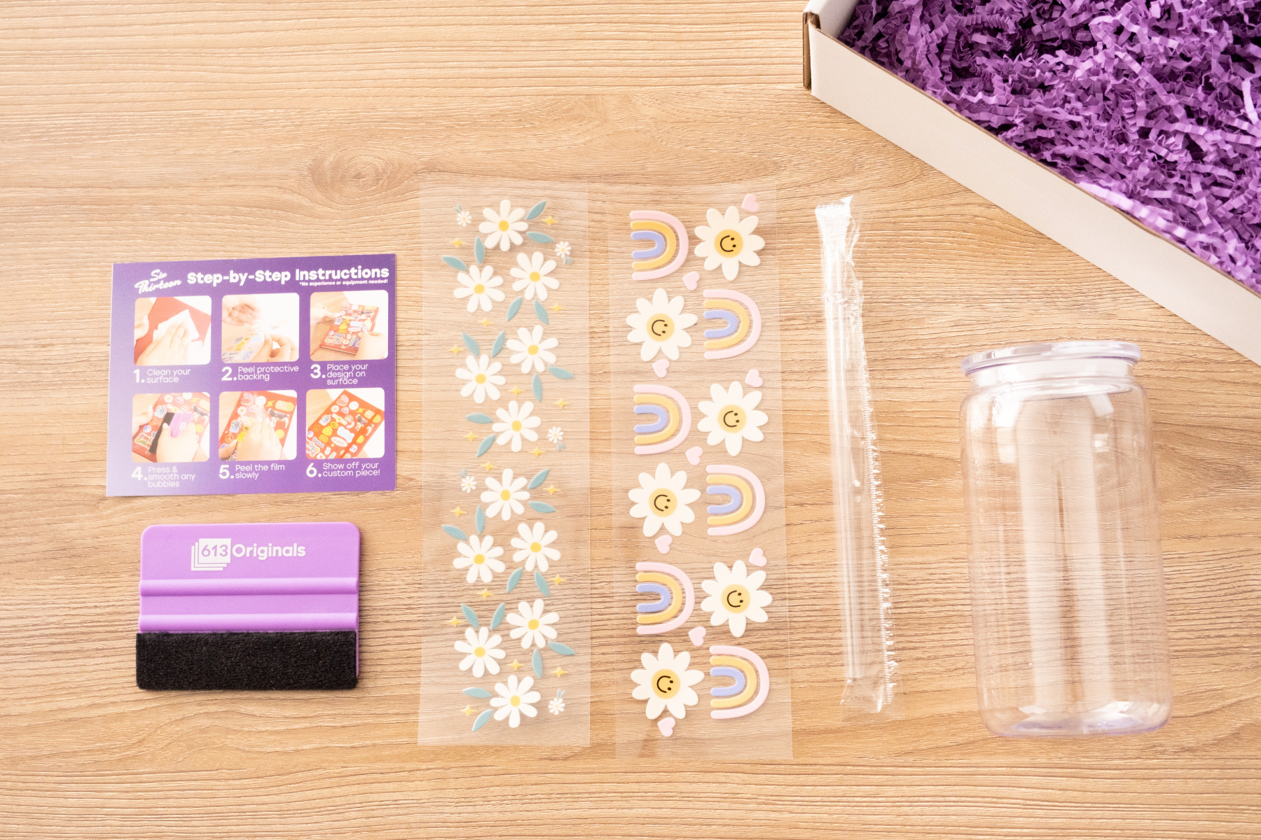 DIY Tumbler Kit with Transfer Stickers