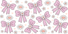 Pink Bows & Daisies UV DTF Cup Wrap