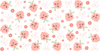 Peachy Floral Faces UV DTF Cup Wrap