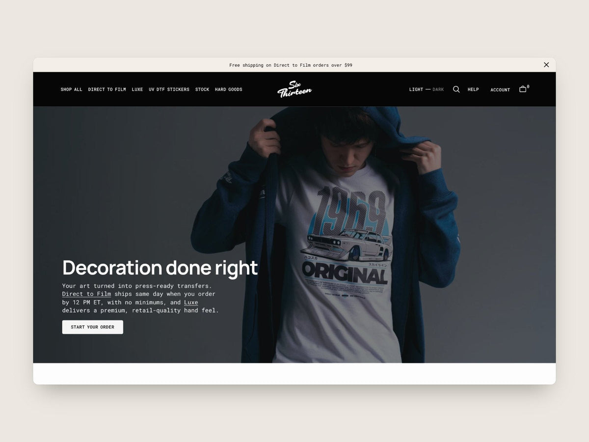 The new 613 homepage
